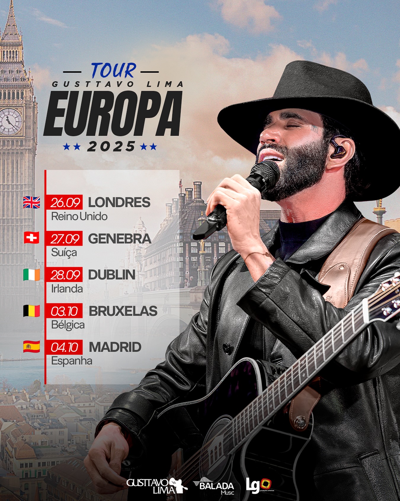 Gusttavo Lima Tourplakat 2025